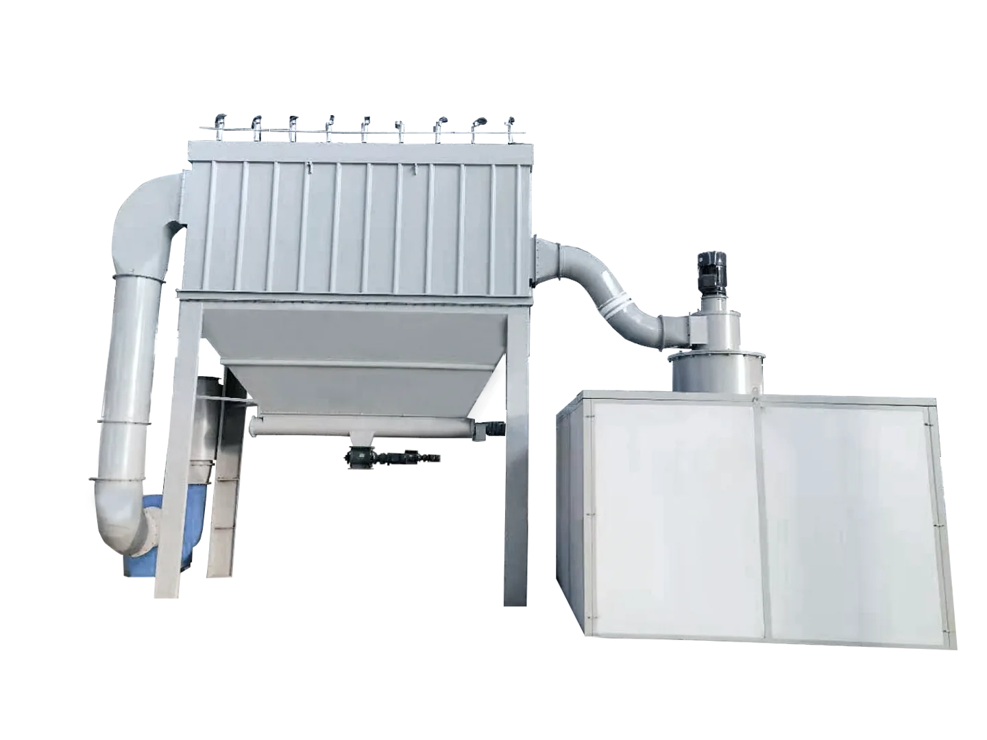 Cronus CRGM classifier and pulse dust collection modules for calcite powder