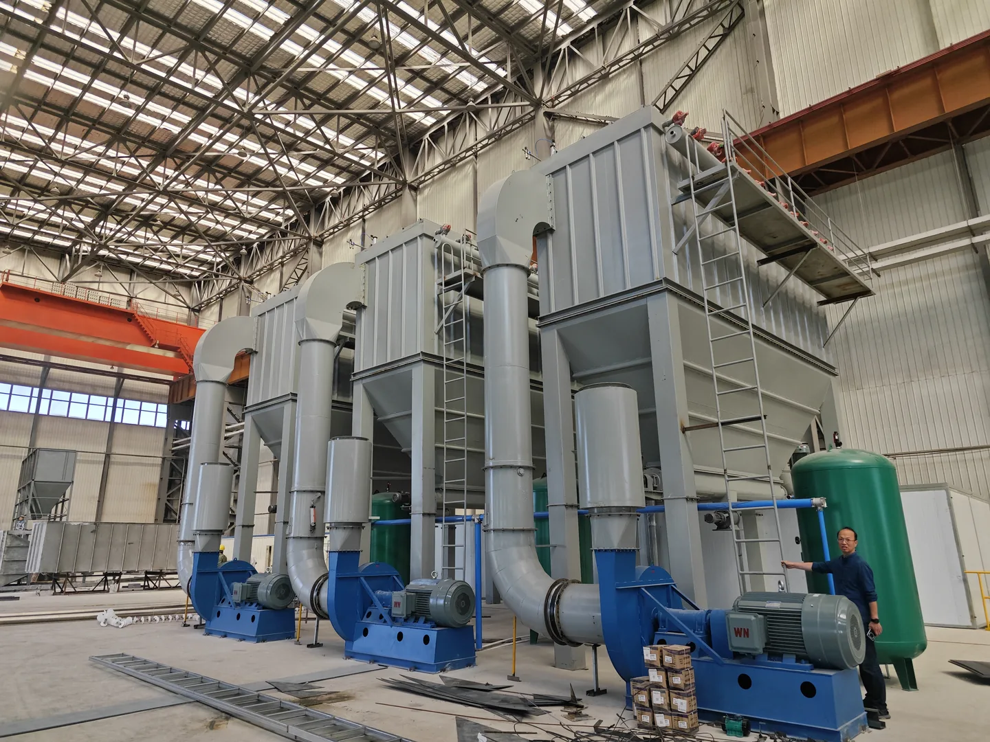 CRGM calcite grinding mill systems assembled in the Cronus factory workshop